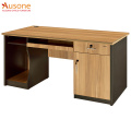 Wooden office table with keyboard drawer and PC cabinet